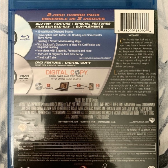 Harry Potter and the Chamber of Secrets Blu-ray - Picture 3 of 4